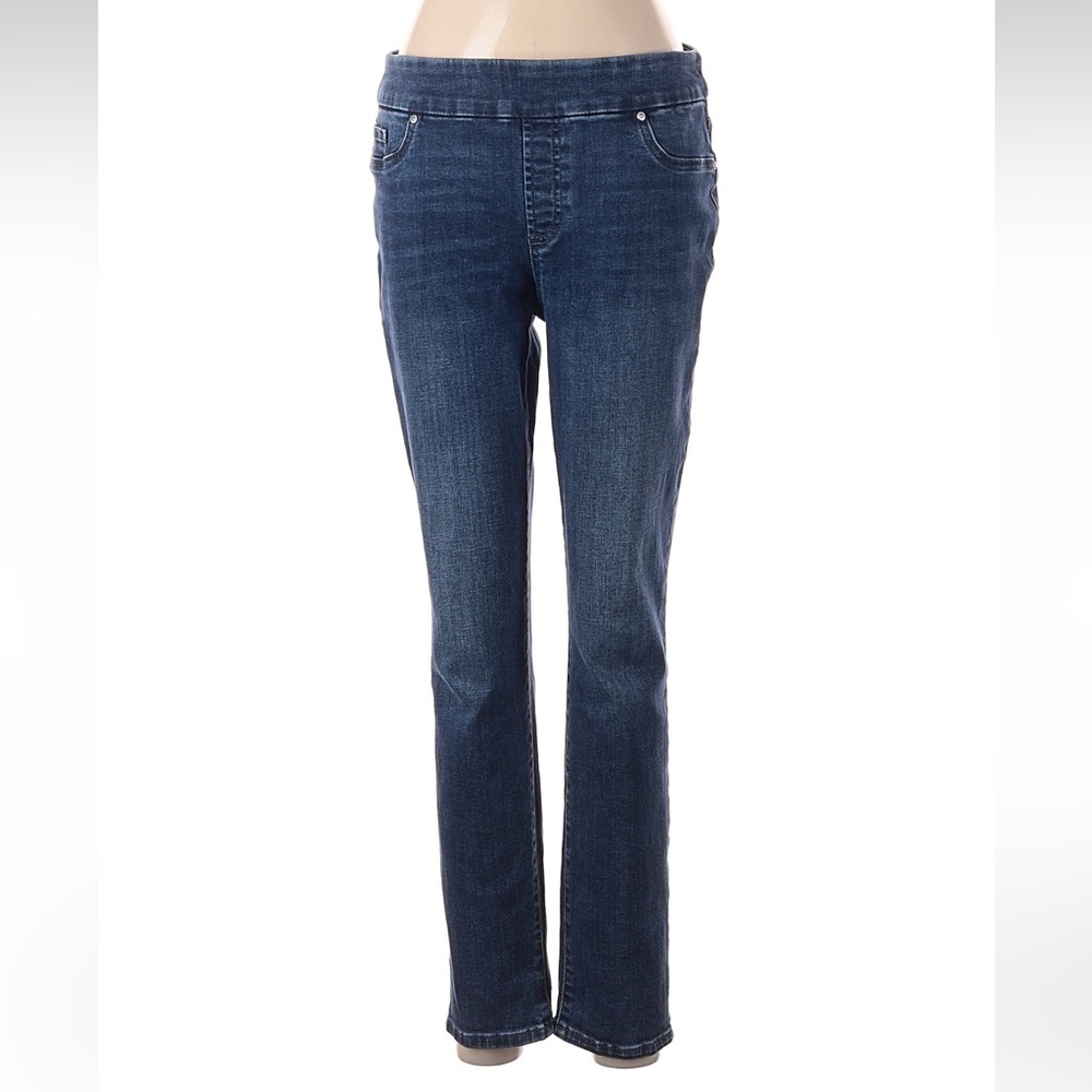 Chico's Mid/Dark Blue Straight Leg Jeans